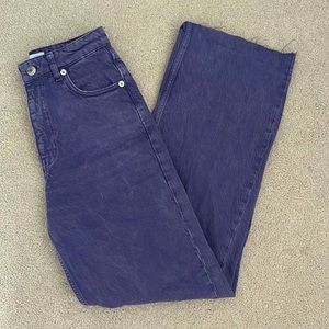 ZARA WIDE LEG PURPLE PANT